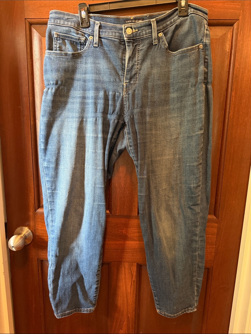 Lucky Brand Medium Blue Ava Mid-rise Skinny Ankle length jeans